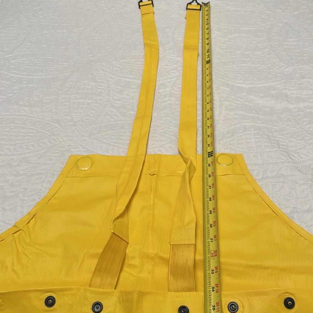 ✔️NEW River City Yellow RainWear XXL Bib Overalls Waterproof NEVER USED - Picture 6 of 12